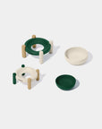 Vetreska Santal Forest Ceramic Pet Bowl & Mat Set