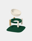 Vetreska Santal Forest Ceramic Pet Bowl & Mat Set