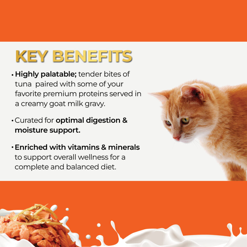 Fussie Cat Tuna with Anchovies Formula in Goat Milk Recipe