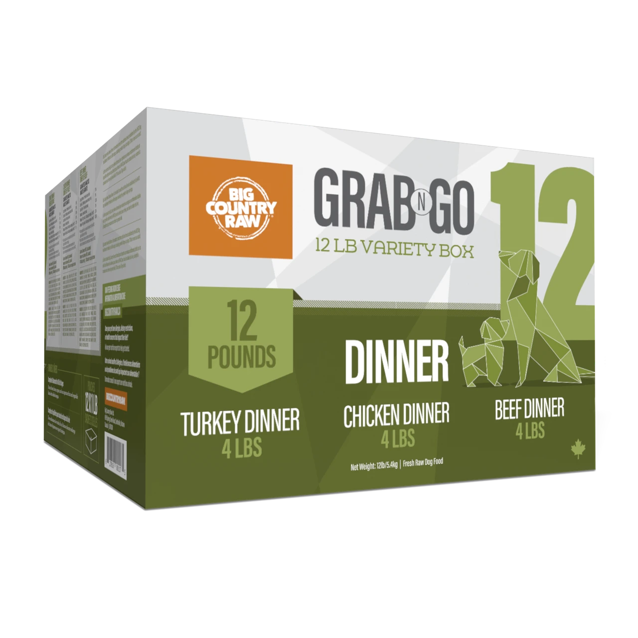 Big Country Raw Grab N Go Dinner - 12 lb