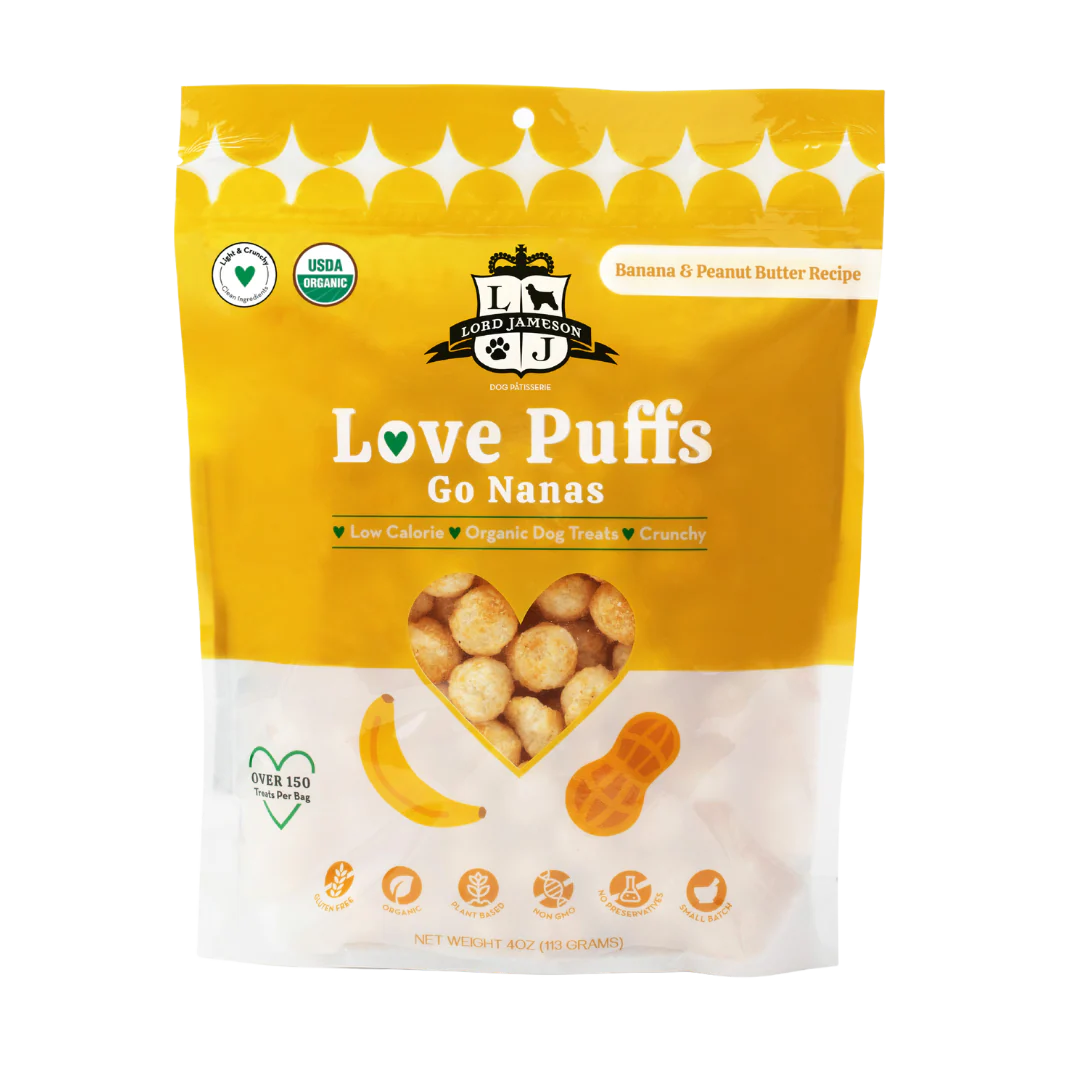 Lord Jameson Go Nanas Love Puffs Organic Dog Treats