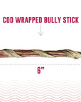 Icelandic Fish Sticks - Cod Wrapped Bully Sticks for Dogs