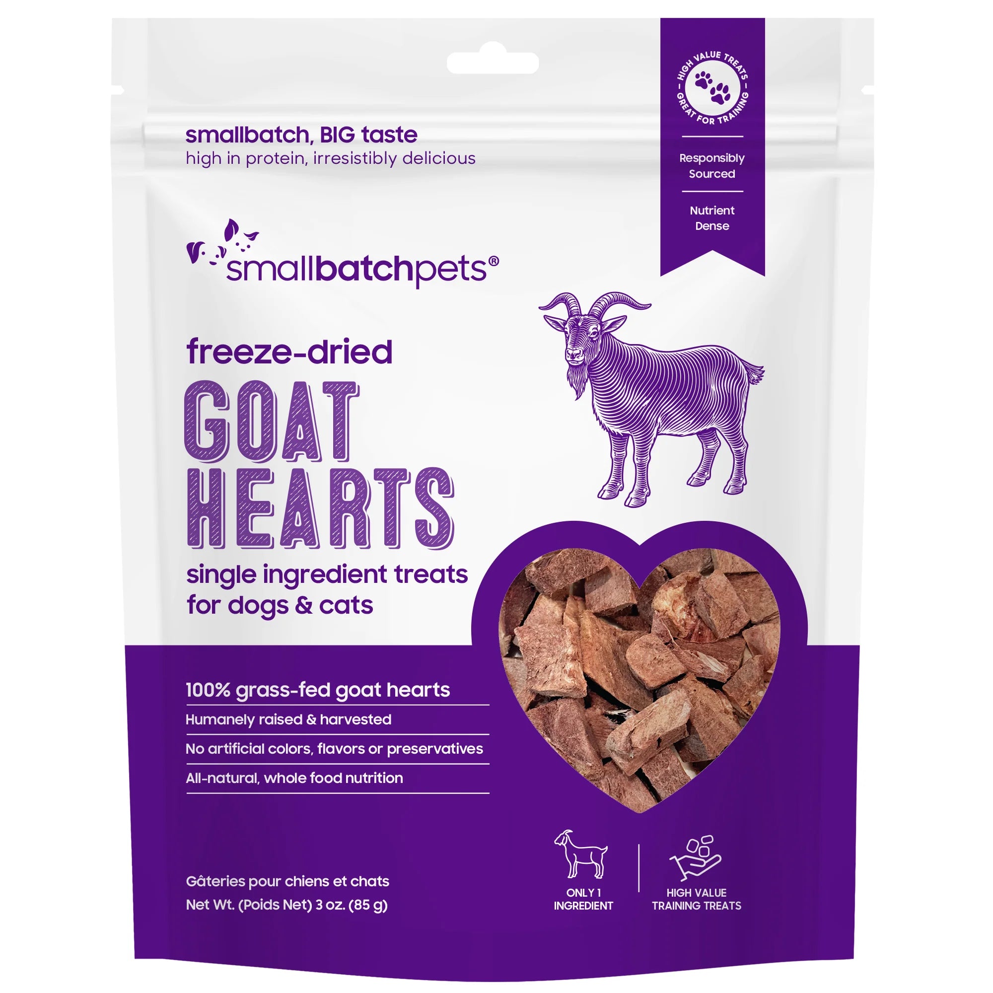 SmallBatch Goat Heart Treats