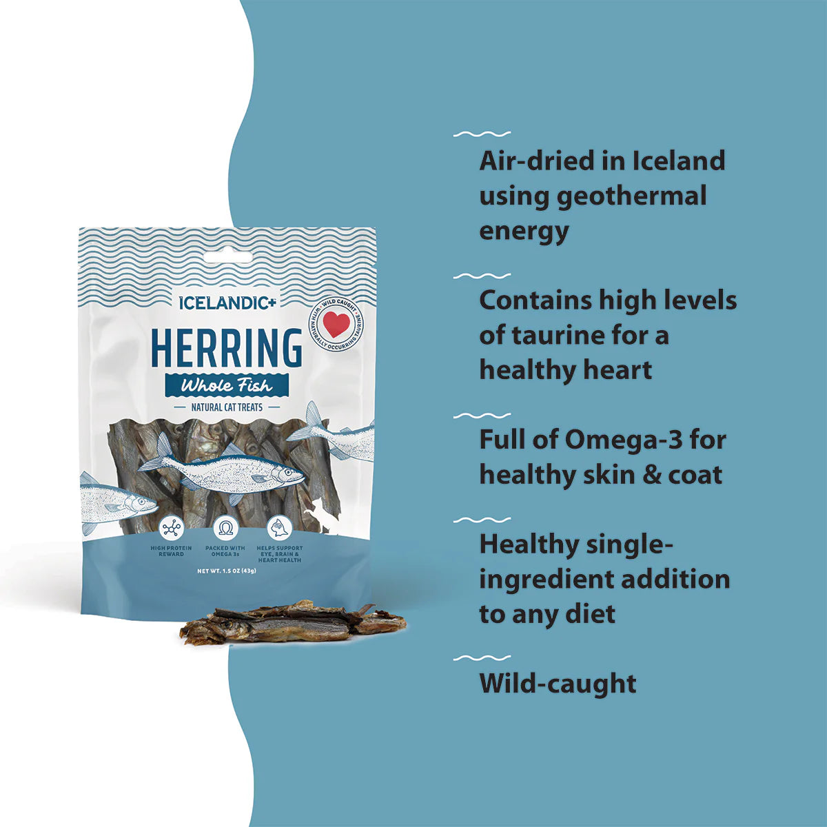 Icelandic Herring Whole Fish Cat Treats