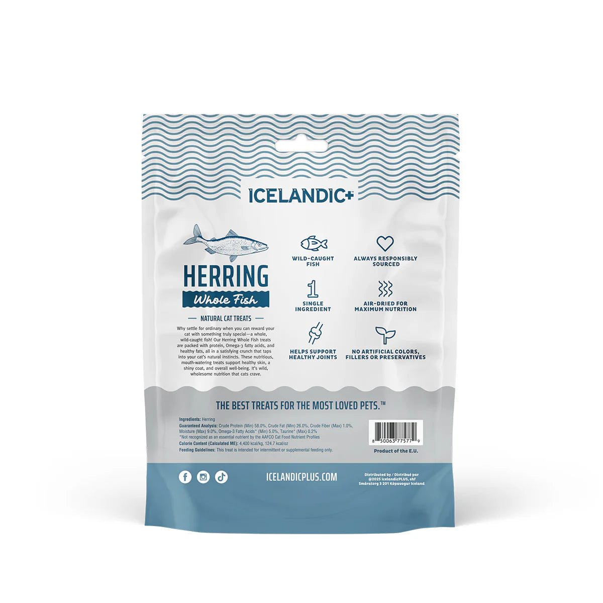 Icelandic Herring Whole Fish Cat Treats