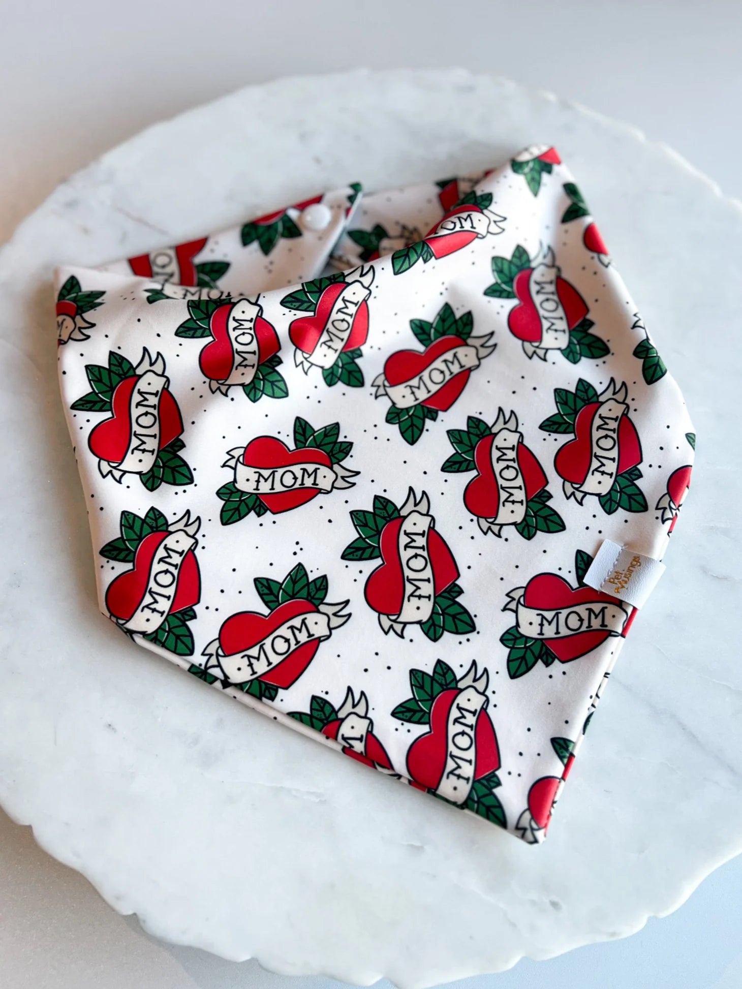 Pet Musings Mom Tattoo Wrinkle Resistant Bandana