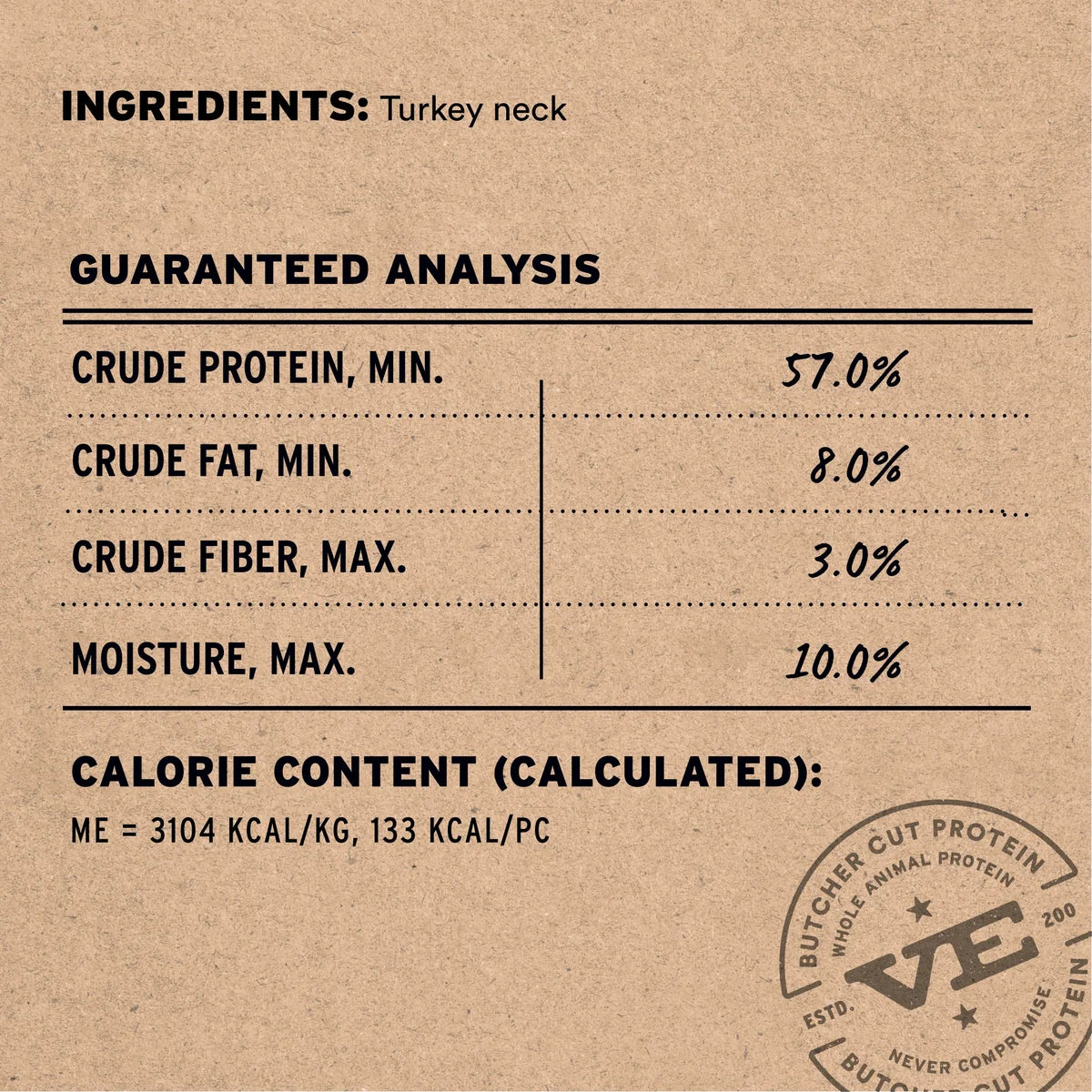 Vital Essentials Raw Bar - Freeze Dried Turkey Necks
