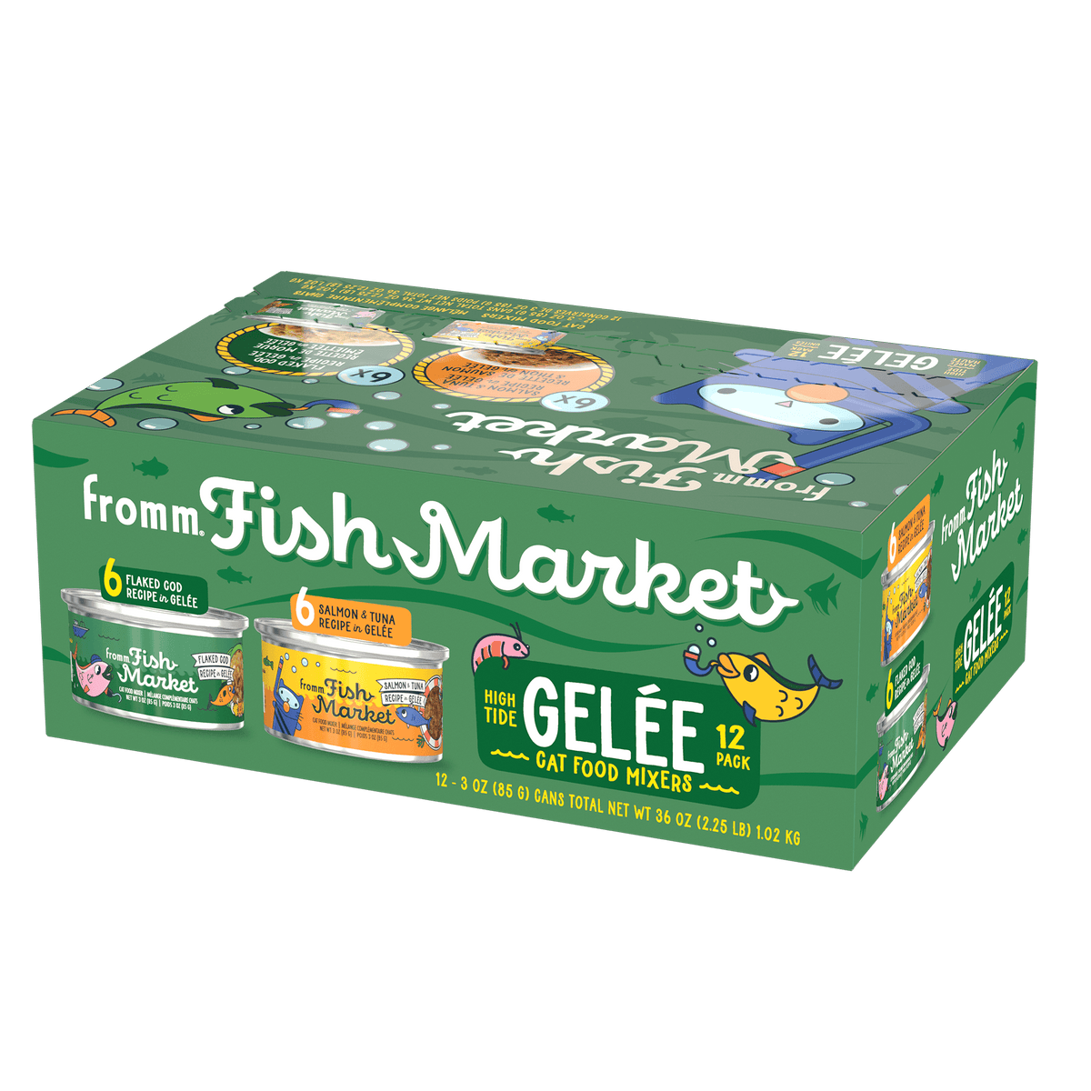 Fromm Fish Market High Tide Gelée Cat Food Mixers Variety Pack