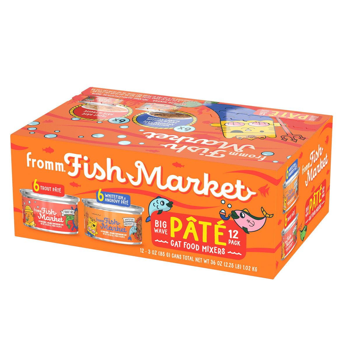 Fromm Fish Market Big Wave Pâté Cat Food Mixers Variety Pack