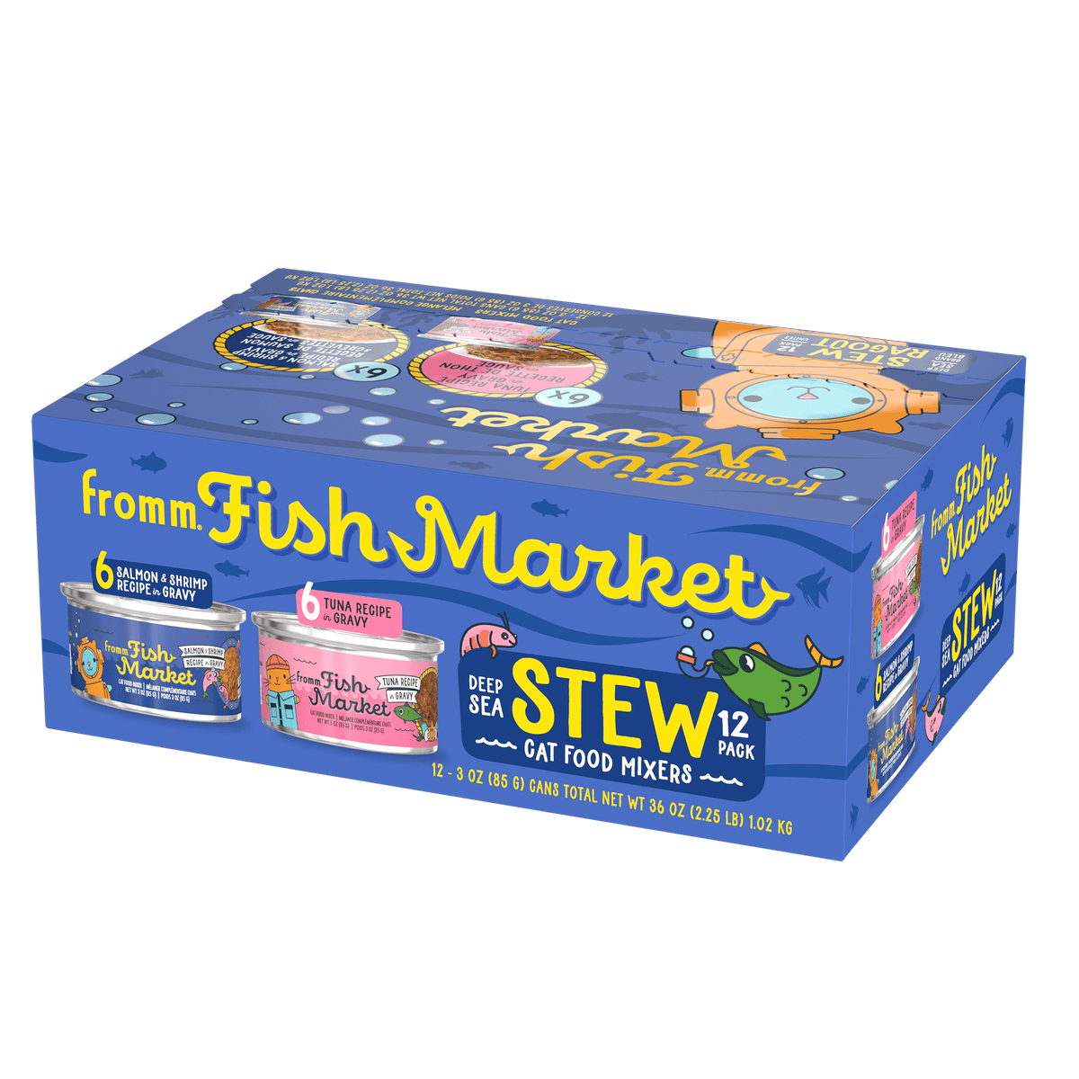 Fromm Fish Market Deep Sea Stew Cat Food Mixers Variety Pack