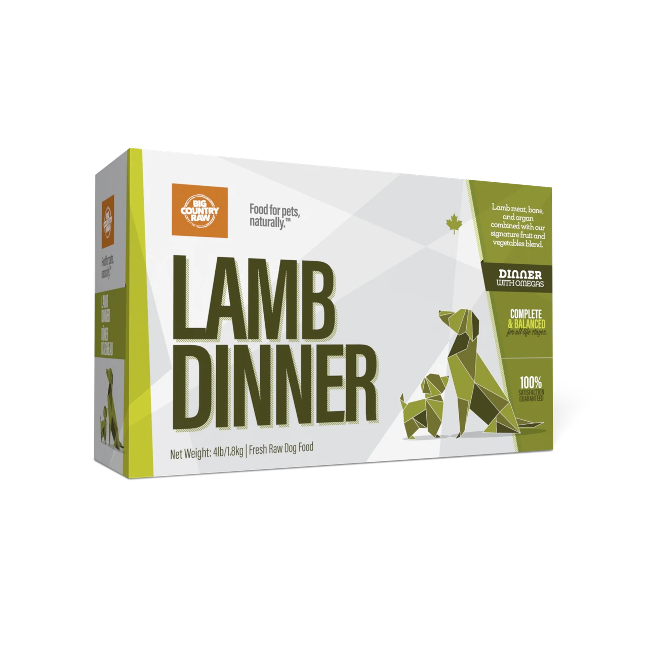 Big Country Raw Lamb Dinner Carton - 4 lb