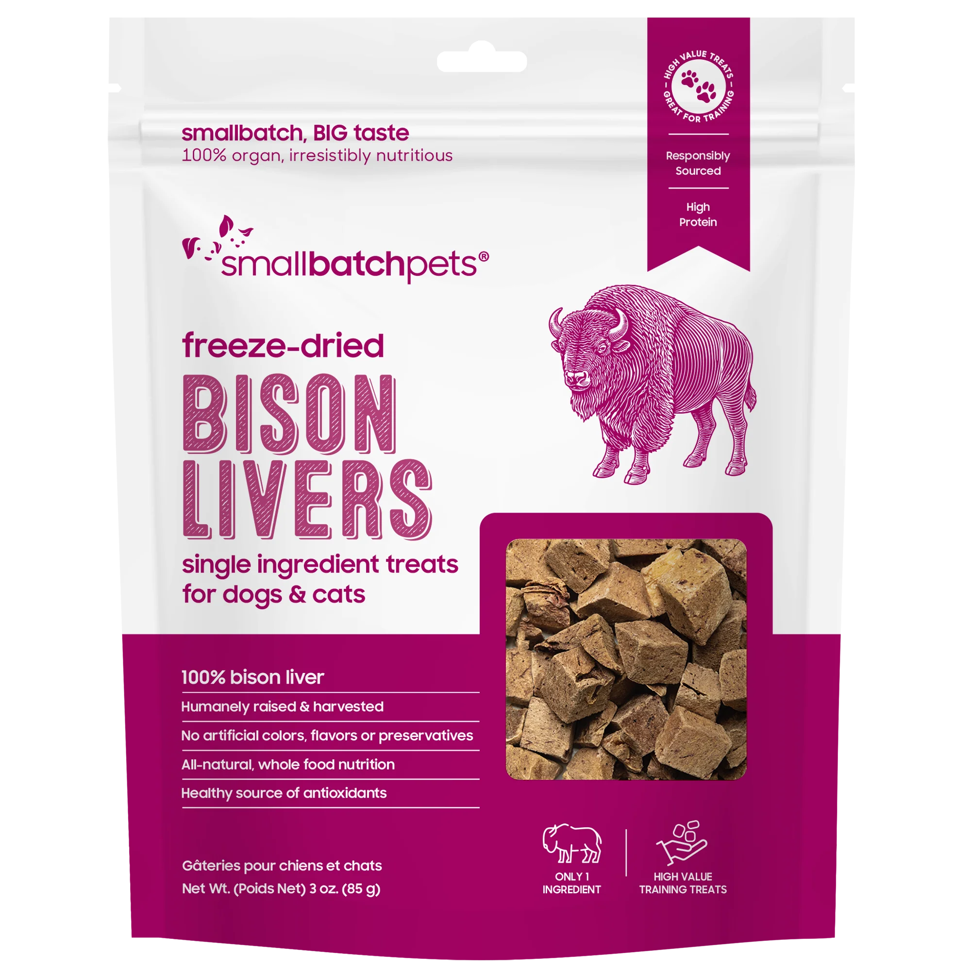 SmallBatch Bison Liver Treats