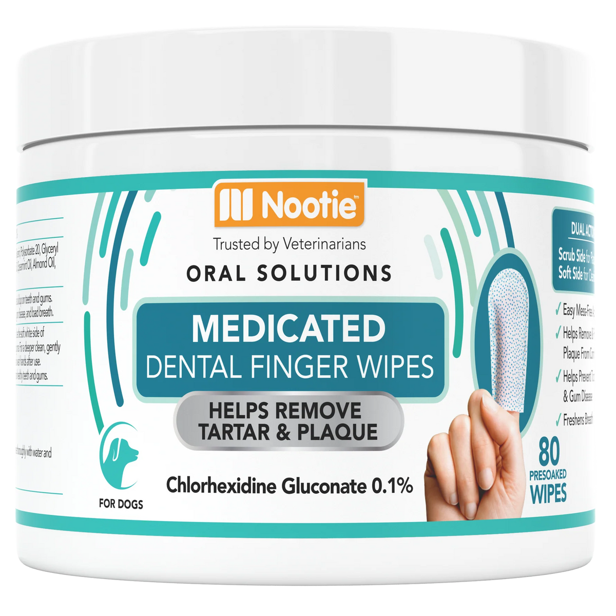 Nootie Medicated Finger Dental Wipes