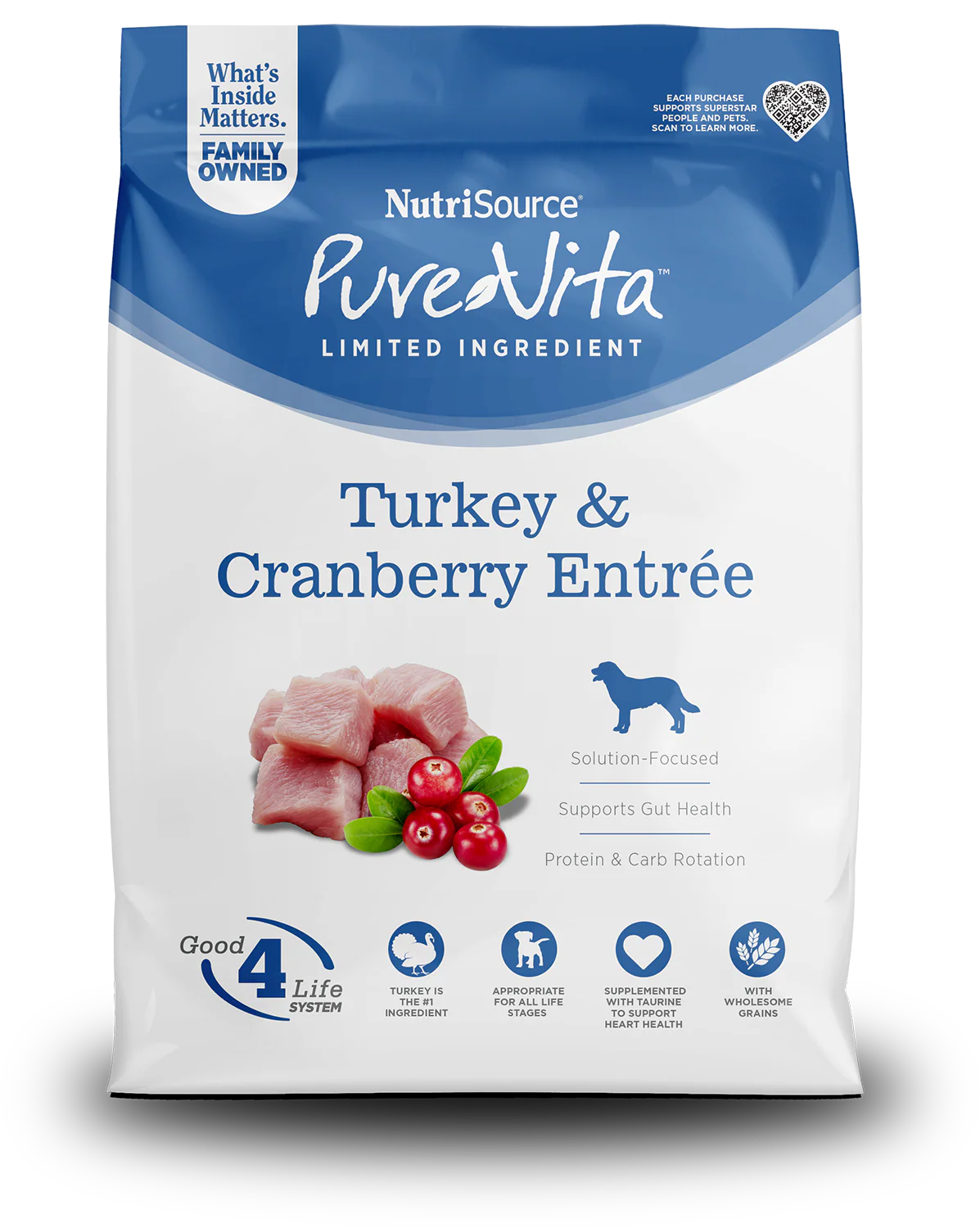 Nutrisource Pure Vita - Turkey &amp; Cranberry