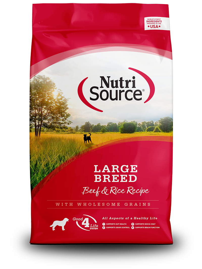 Nutrisource Large Breed Beef & Rice - 26lb