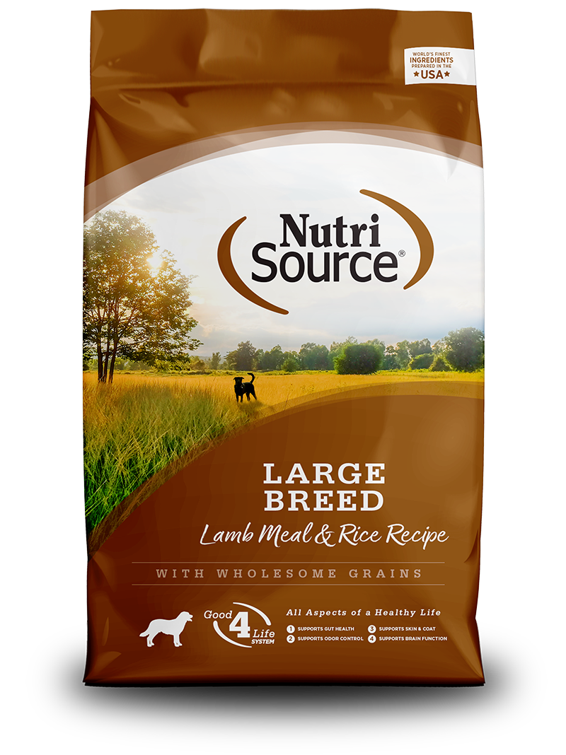 Nutrisource Large Breed Lamb and Rice - 26lb