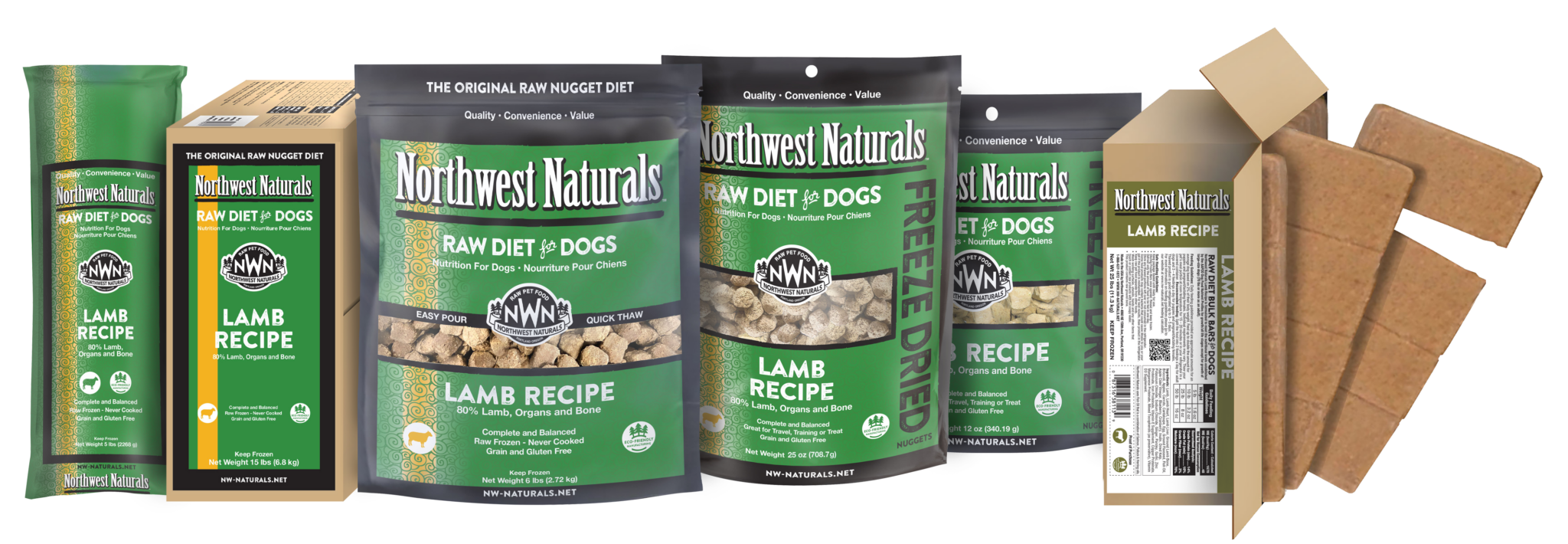 Northwest Naturals Frozen Nuggets Lamb The Modern Dog Company Store