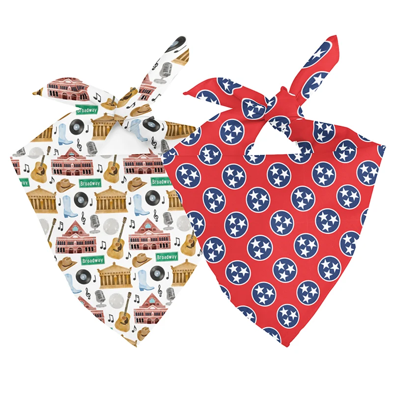 Dog Bandana Co Nashville Tennessee Reversible Bandana