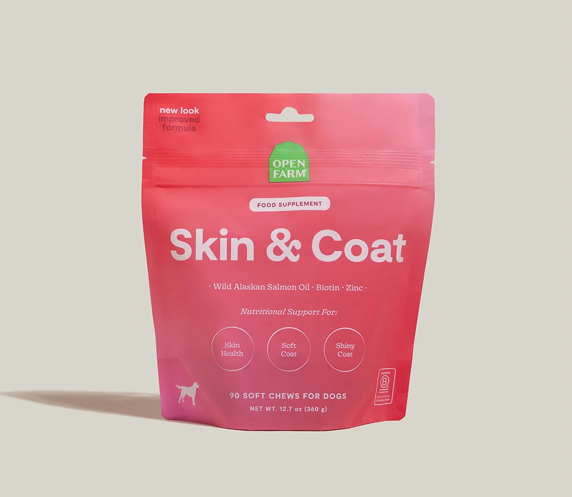 Open Farm Skin &amp; Coat Supplement Chews for Dogs