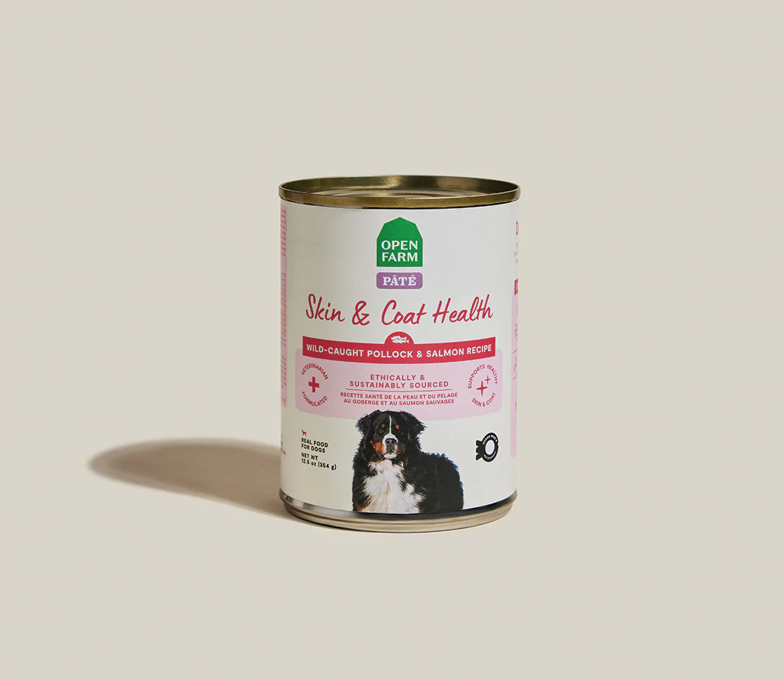 Open Farm Wild-Caught Pollock &amp; Salmon Skin &amp; Coat Health Pâté for Dogs