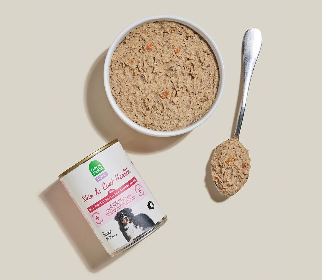 Open Farm Wild-Caught Pollock &amp; Salmon Skin &amp; Coat Health Pâté for Dogs