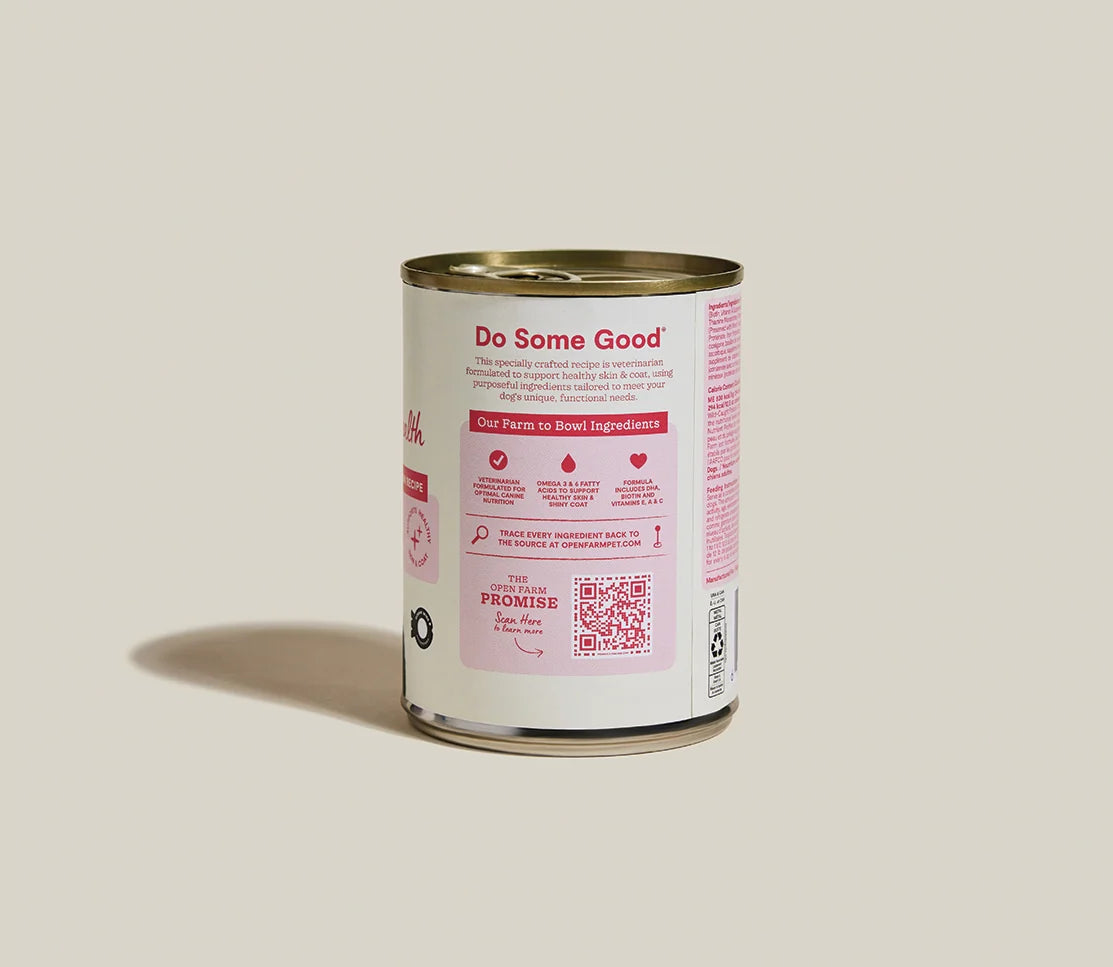 Open Farm Wild-Caught Pollock &amp; Salmon Skin &amp; Coat Health Pâté for Dogs