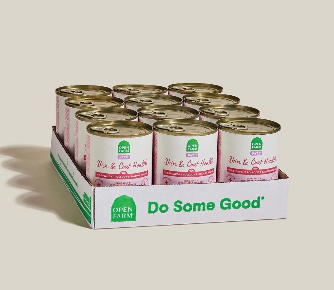 Open Farm Wild-Caught Pollock &amp; Salmon Skin &amp; Coat Health Pâté for Dogs