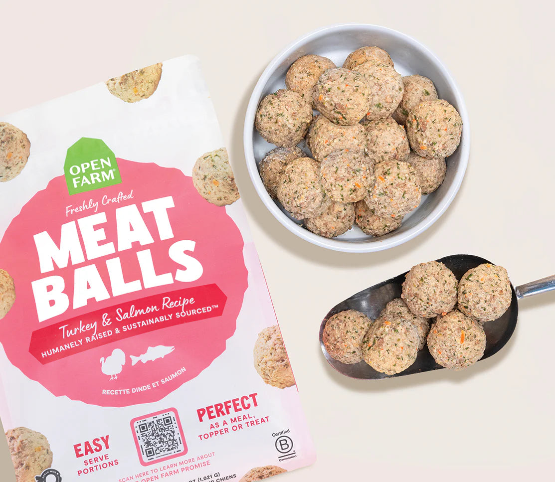 Open Farm Turkey &amp; Salmon Freshly Crafted Meatballs for Dogs