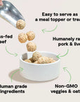 Open Farm Grass-Fed Beef & Pork Freshly Crafted Meatballs for Dogs