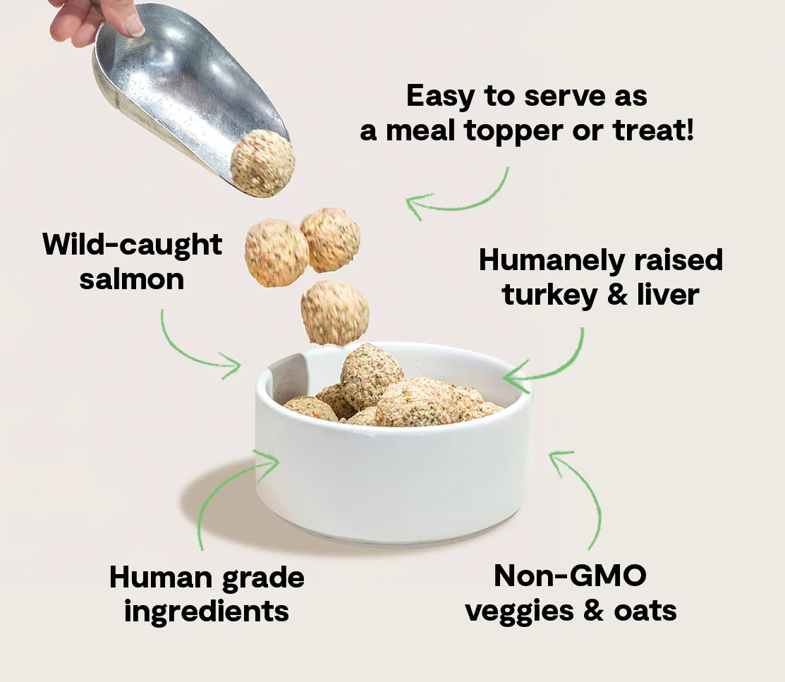 Open Farm Turkey &amp; Salmon Freshly Crafted Meatballs for Dogs