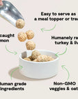 Open Farm Turkey & Salmon Freshly Crafted Meatballs for Dogs