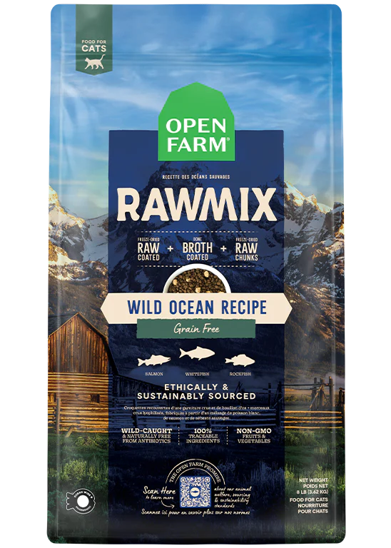 Open Farm Wild Ocean Grain-Free RawMix for Cats - 8lb