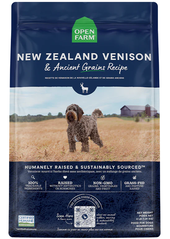 Open Farm New Zealand Venison with Ancient Grains