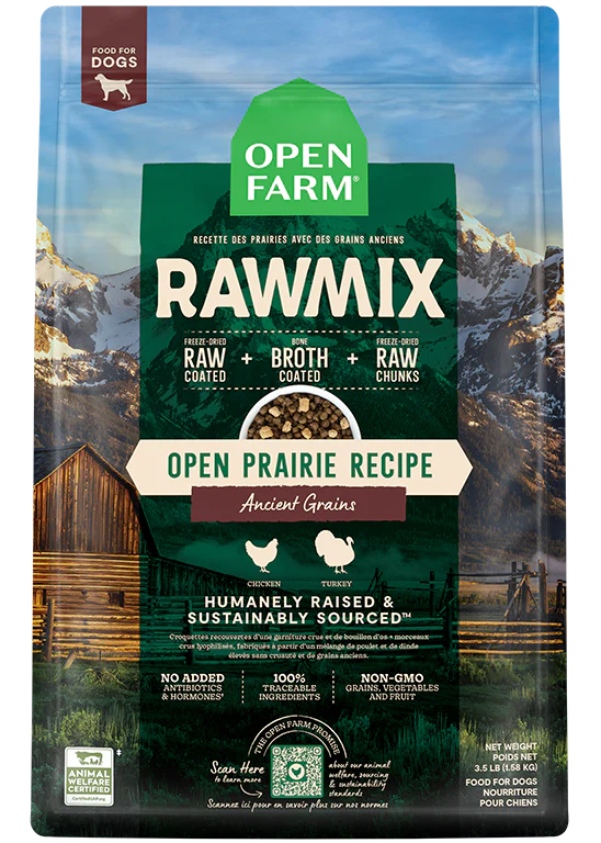 Open Farm Open Prairie Ancient Grains RawMix for Dogs