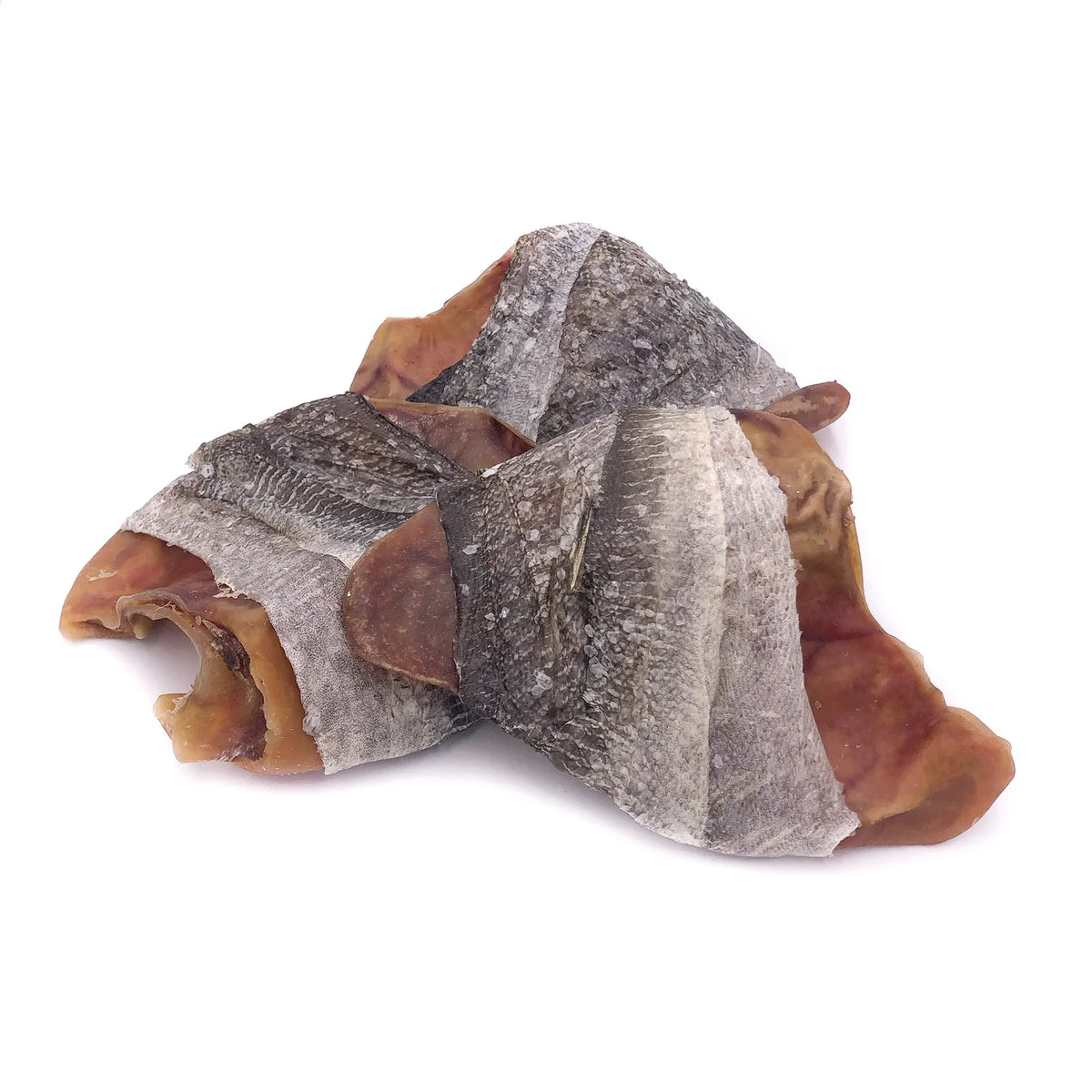 Icelandic Fish Ear Cod Skin Wrapped Pig Ear Dog Treat
