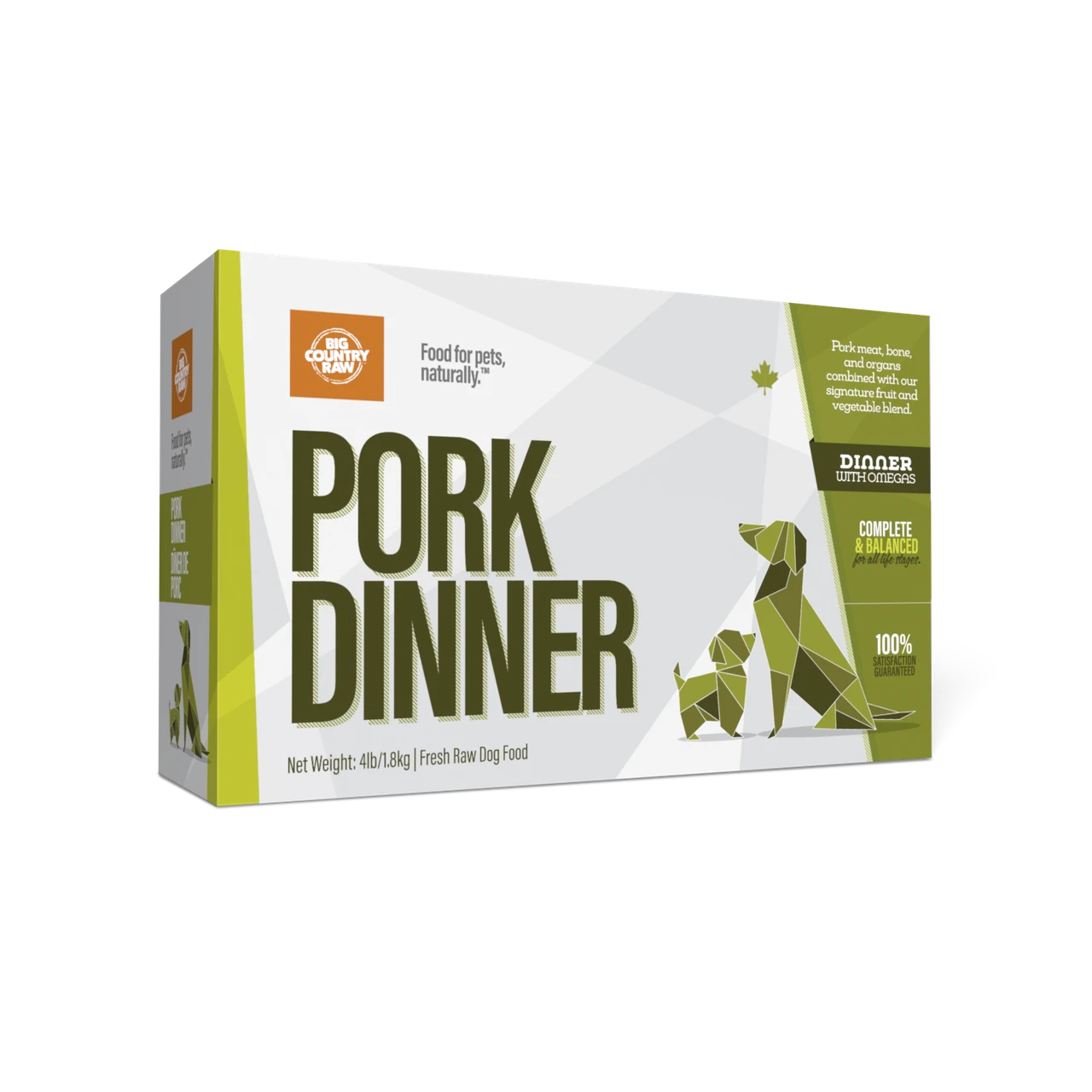 Big Country Raw Pork Dinner Carton - 4 lb