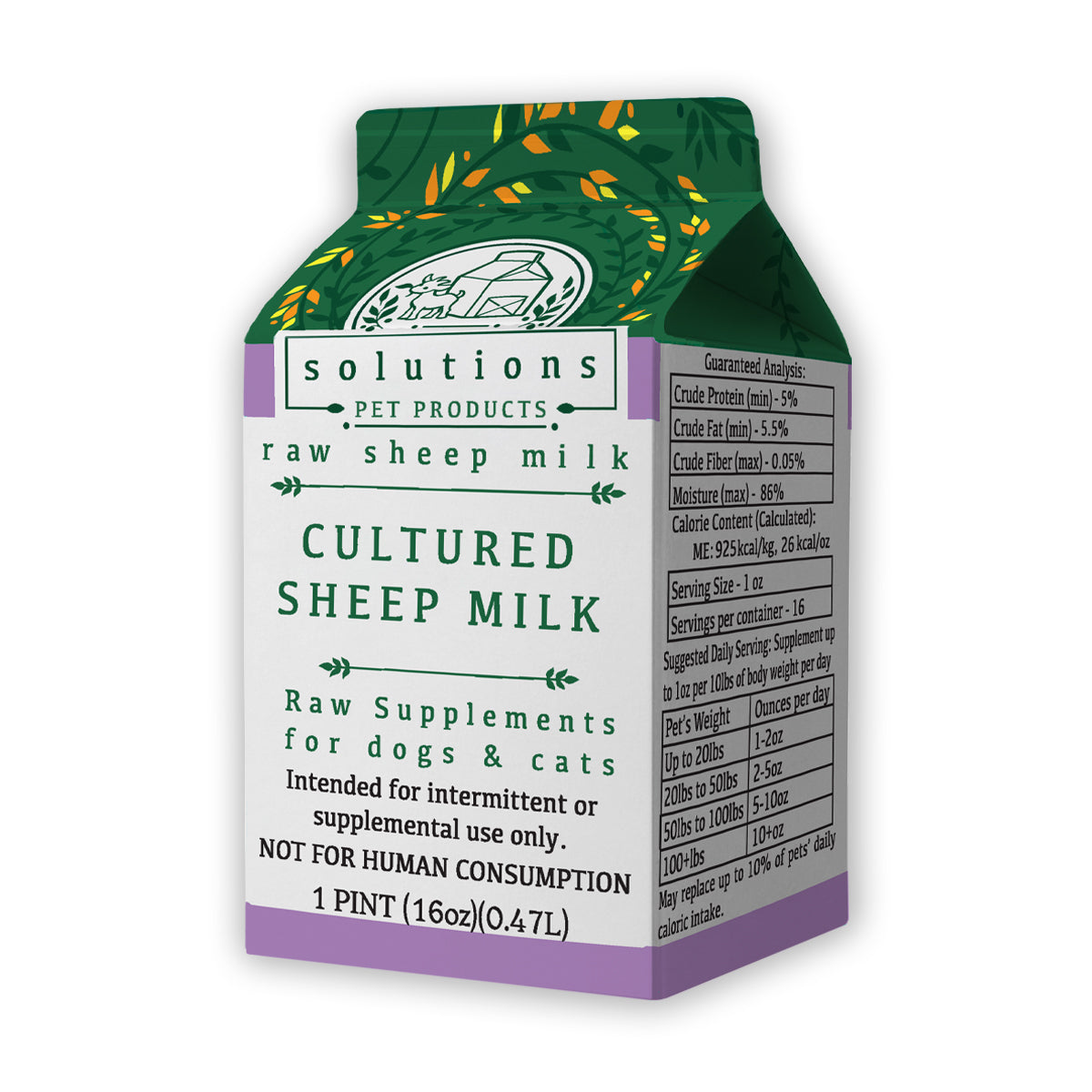 Solutions Fermented Sheeps Milk