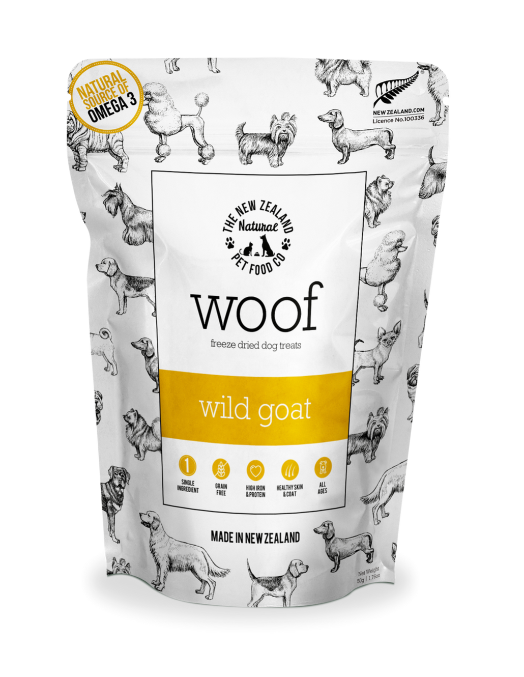 The NZ Natural Pet Food Co. - Freeze Dried Wild Goat Treats
