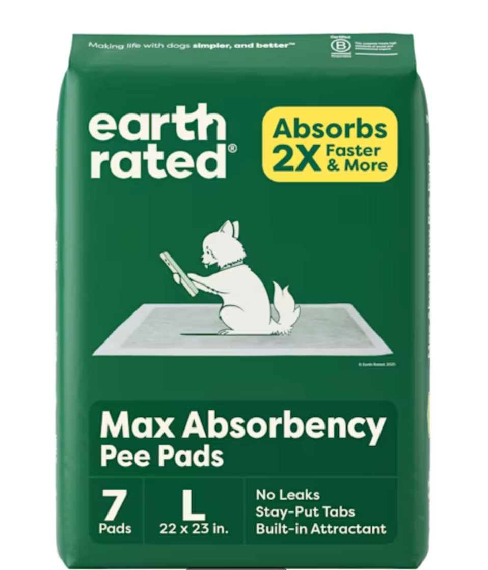 Earth Rated Dog Pee Pads With AbsorbShield™ Technology