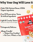 Lord Jameson Sunny Side Love Puffs Organic Dog Treats