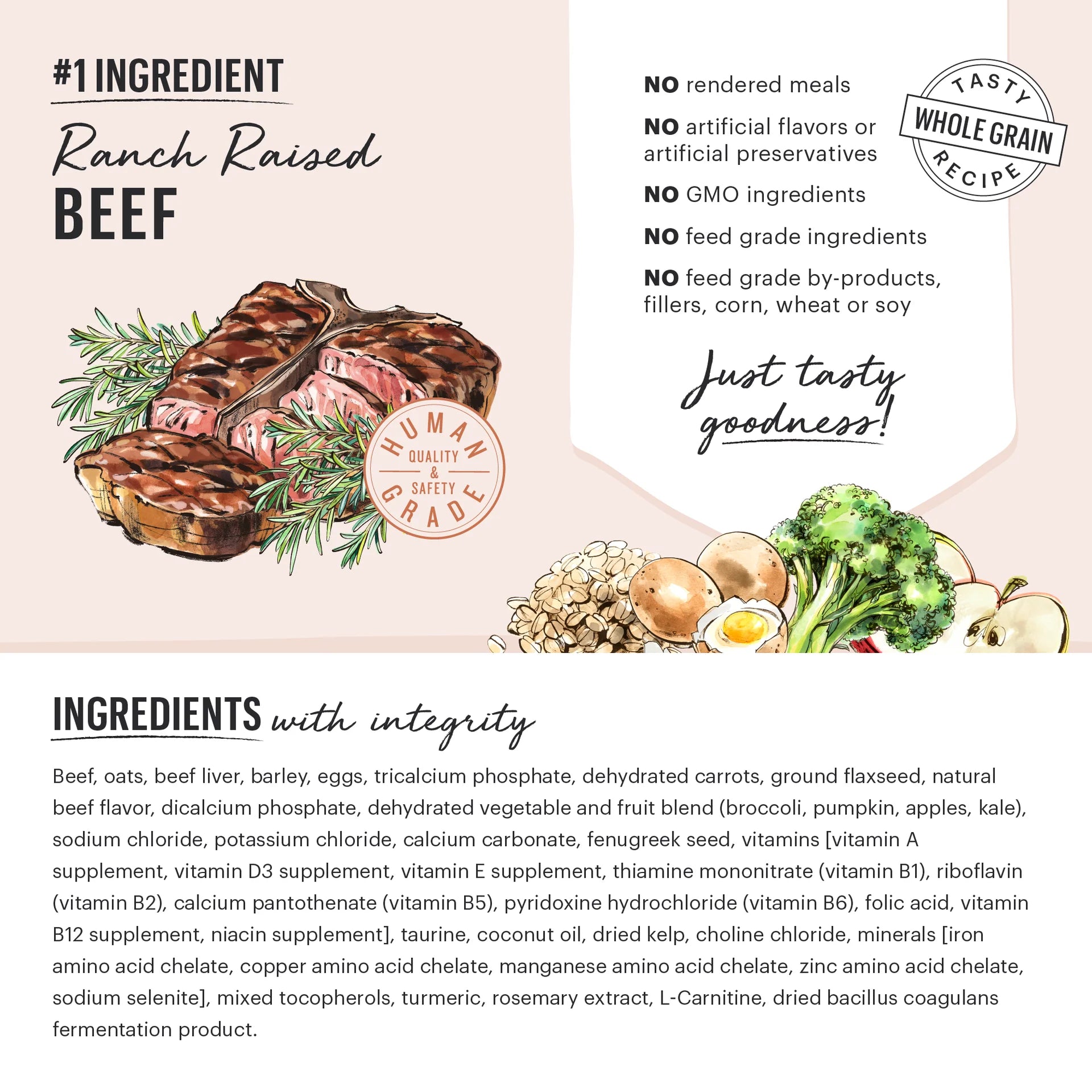 The Honest Kitchen Whole Grain Food Clusters - Beef