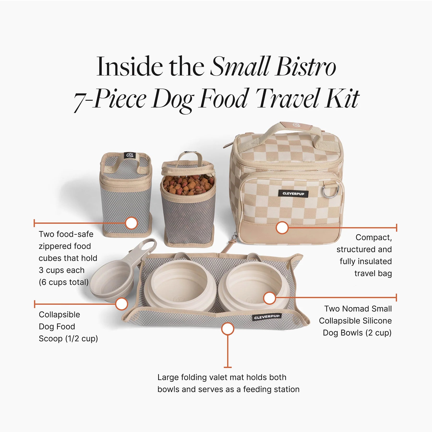 Clever Pup Bistro Box Dog Food Travel Kit