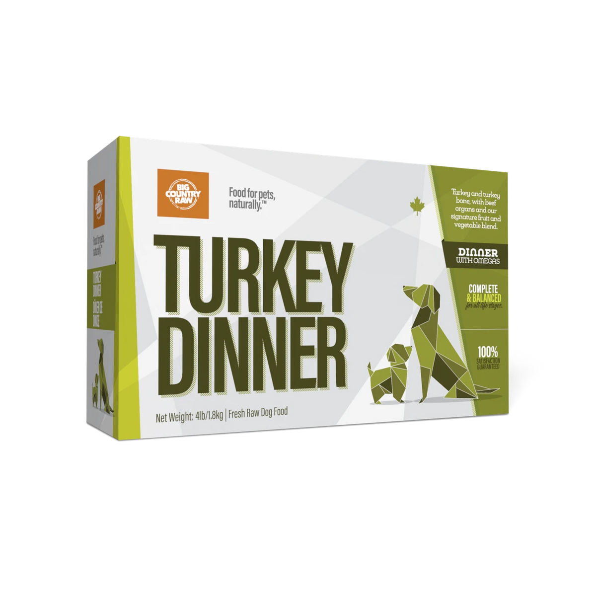 Big Country Raw Turkey Dinner Carton - 4 lb