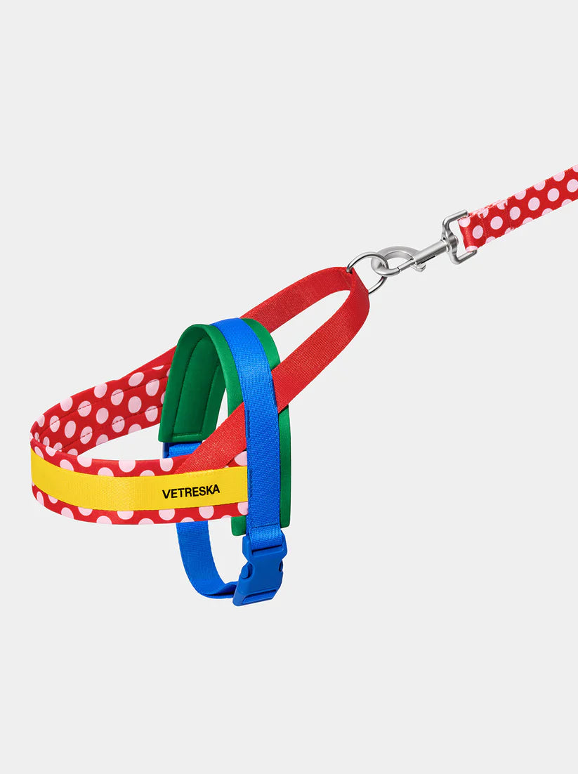 Vetreska Red Chroma Quick Fit Harness &amp; Leash Set
