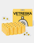 Vetreska Daisy Pet Poop Bags Refill Set - 20 rolls