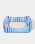 Vetreska Mist And Merlot Pet Sofa - Azure & Stripes