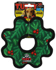 Tuffy Dog Toys - VIP Products - Tuffy Holiday Junior Gear Ring Wreath, Durable Dog Toy