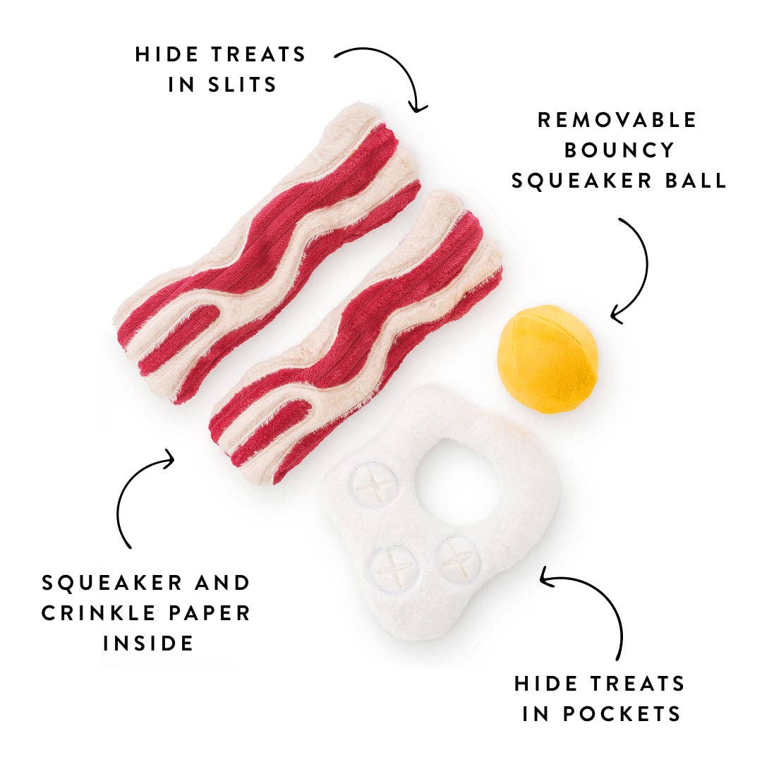 The Foggy Dog - Bacon and Egg Interactive Toy Set