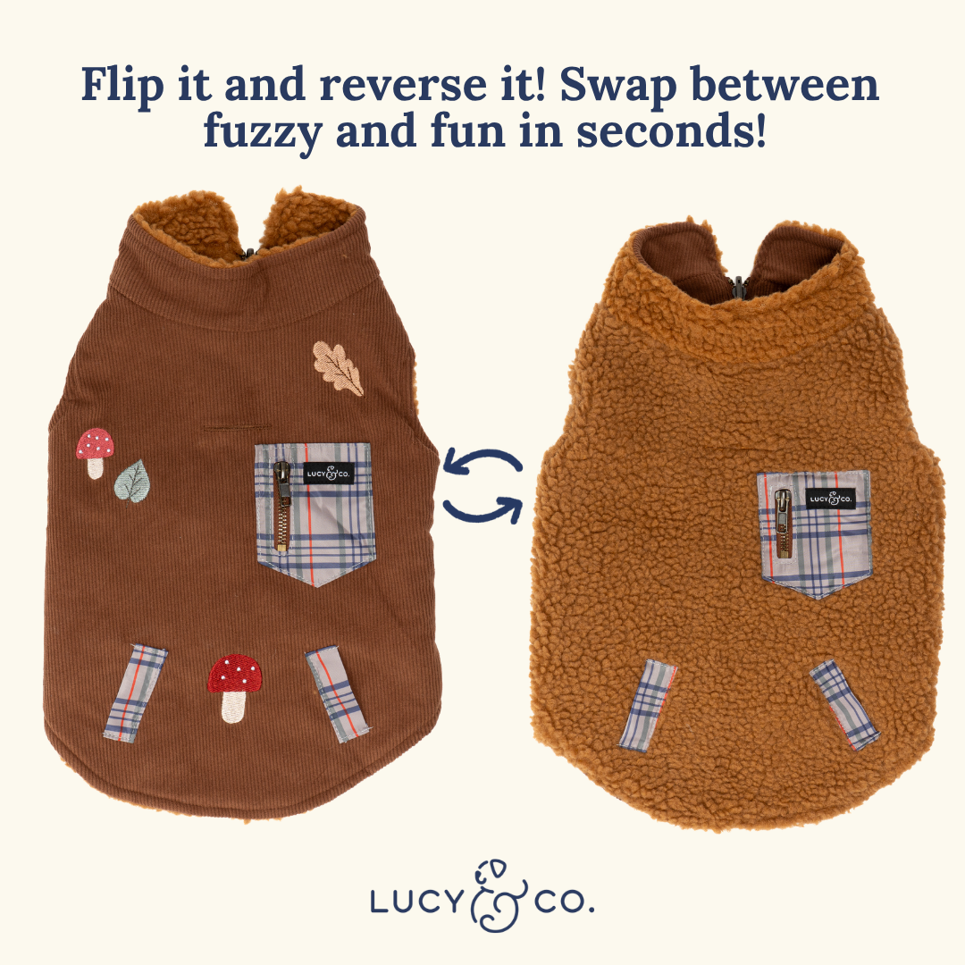 Lucy &amp; Co. - Woodland Wonder Reversible Teddy Vest