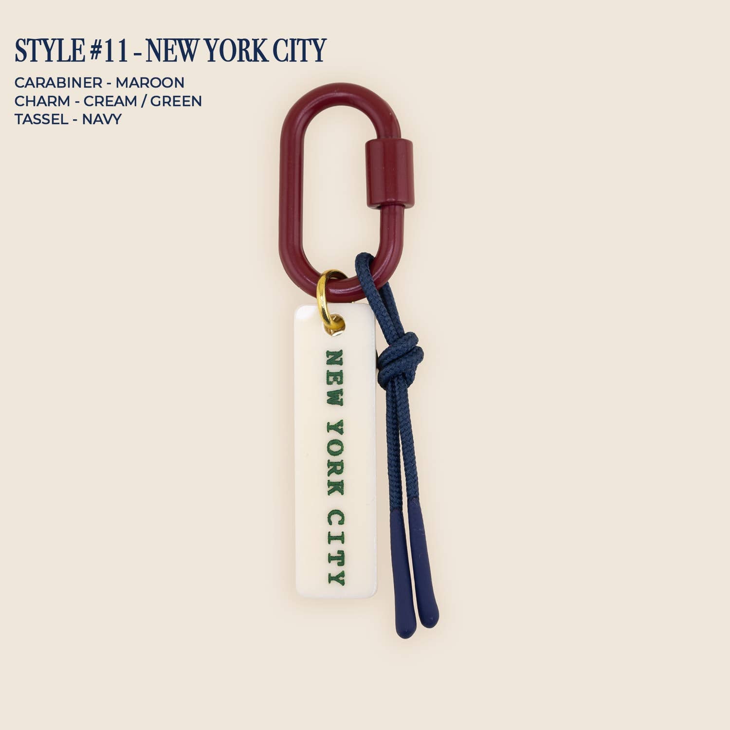 Freshwater Curated Goods™ - Custom Your City Bag Charm: Style 